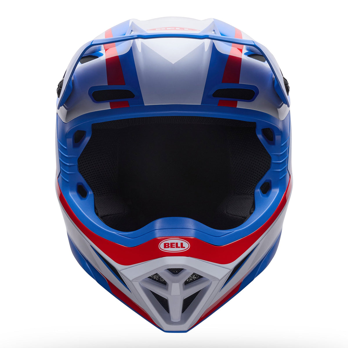 BELL Youth MX-10 MIPS SPIRAL MX Helmet (White/Red/Blue)