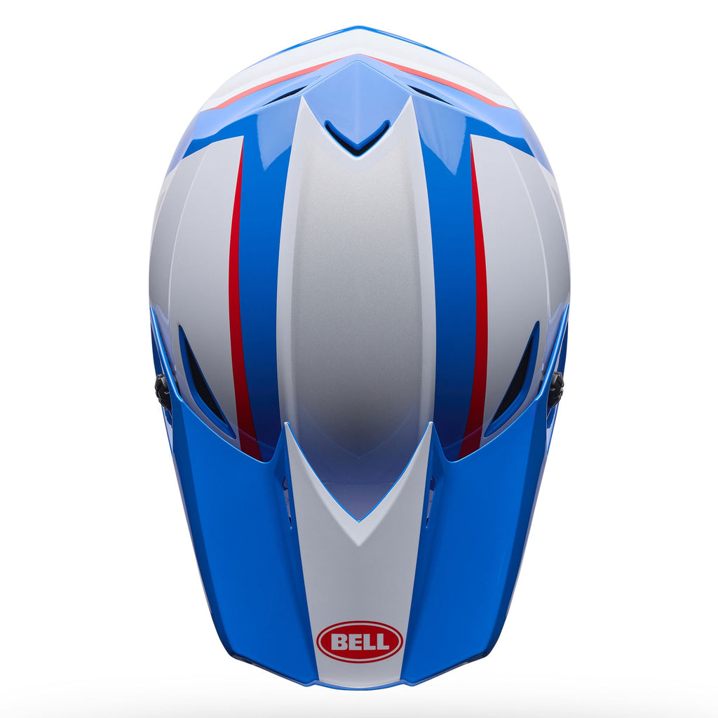 BELL Youth MX-10 MIPS SPIRAL MX Helmet (White/Red/Blue)