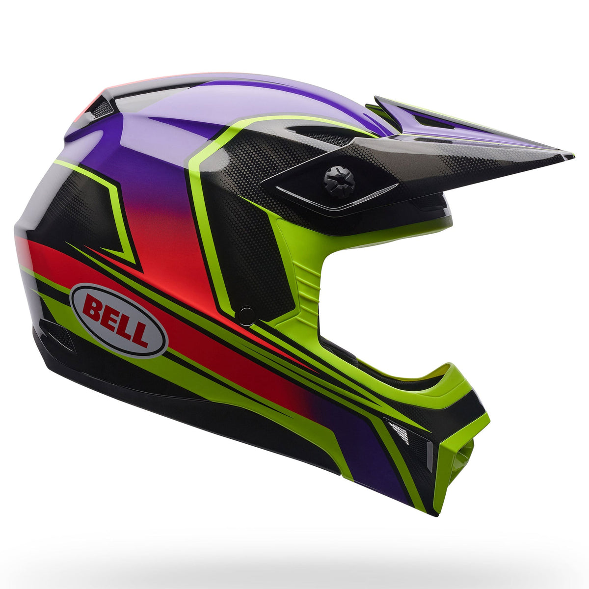 BELL Youth MX-10 MIPS SPEEDWAY MX Helmet (Black/Ultra Violet/Yellow Fluo)