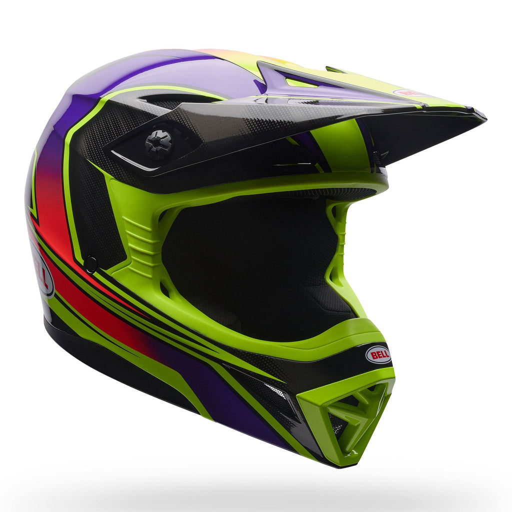 BELL Youth MX-10 MIPS SPEEDWAY MX Helmet (Black/Ultra Violet/Yellow Fluo)