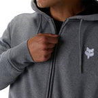 FOX Racing Mens Hoodie - Fox Head SASQUATCH Fleece Zip (Heather Graphite)