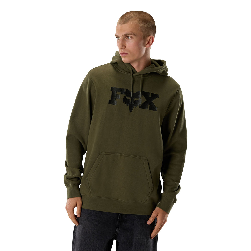 FOX Racing Mens Hoodie - Fox HEAD X Fleece Pullover (Olive Green)