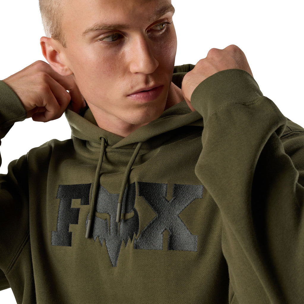 FOX Racing Mens Hoodie - Fox HEAD X Fleece Pullover (Olive Green)