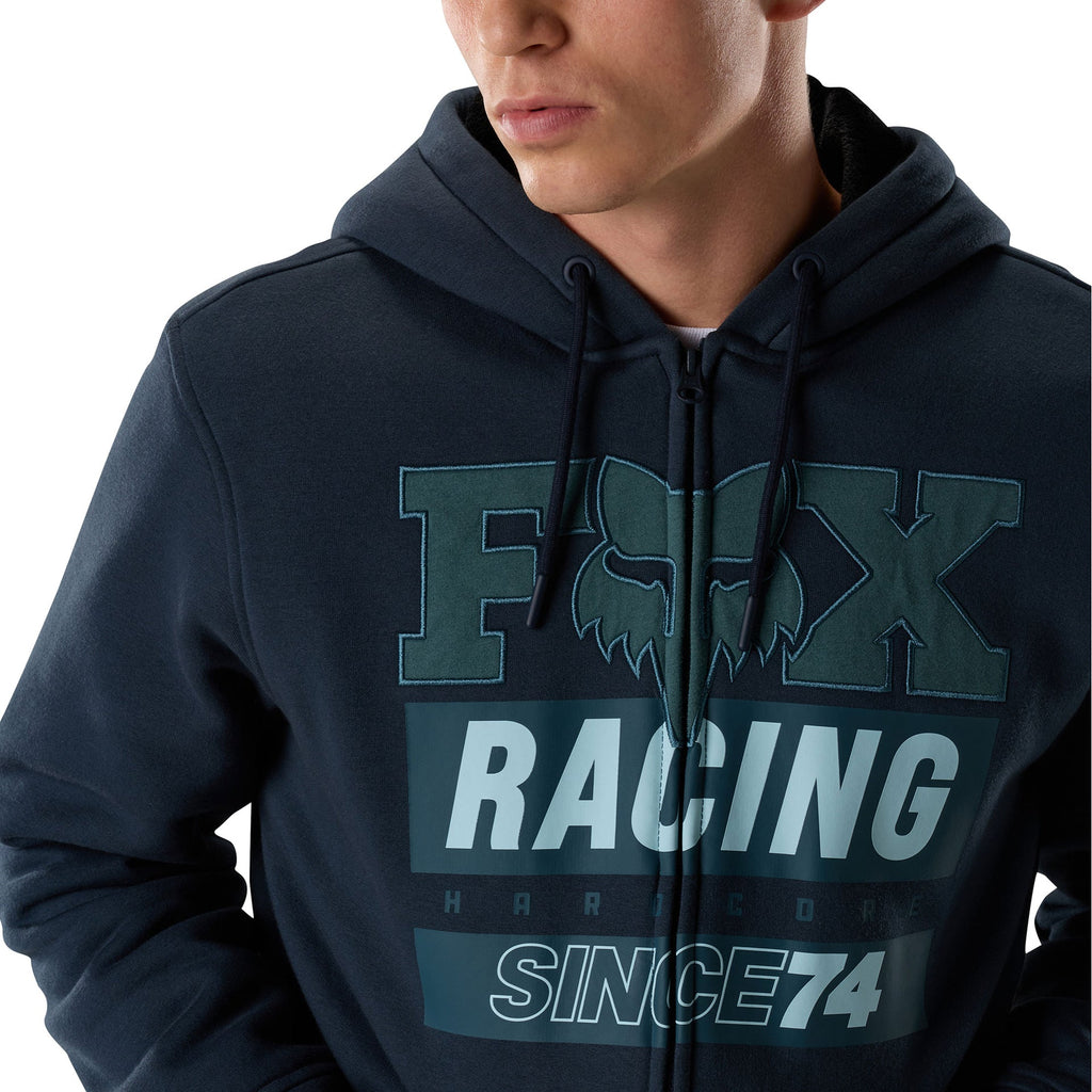 FOX Racing Mens Hoodie - SINCE 74 SASQUATCH Fleece Zip (Midnight)