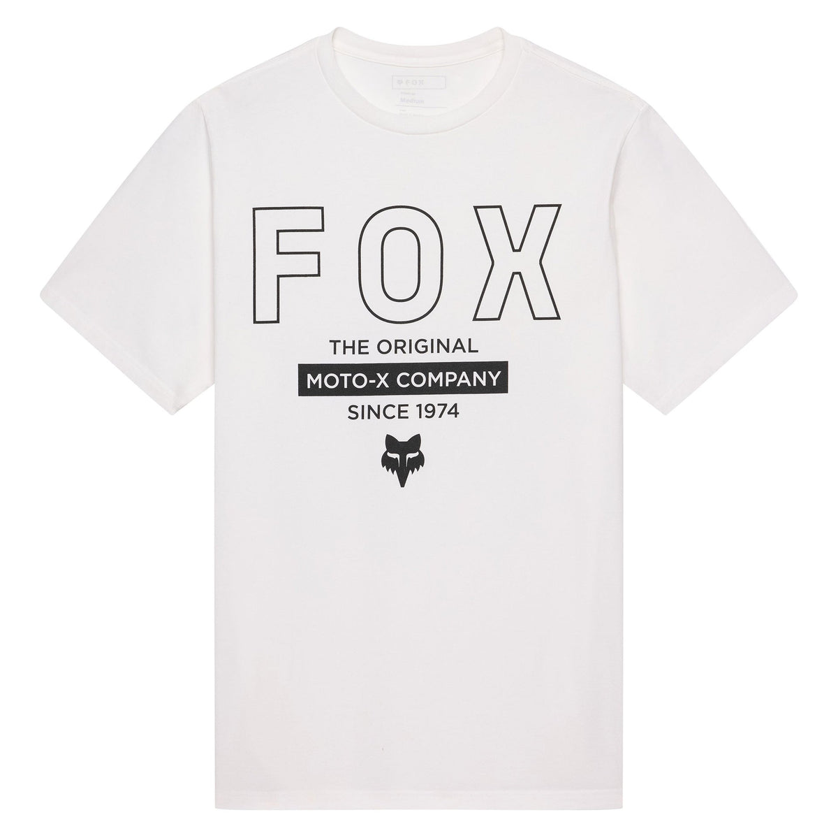 FOX Racing Mens T-Shirt - OUTLINE 195 Original SS TEE (White)