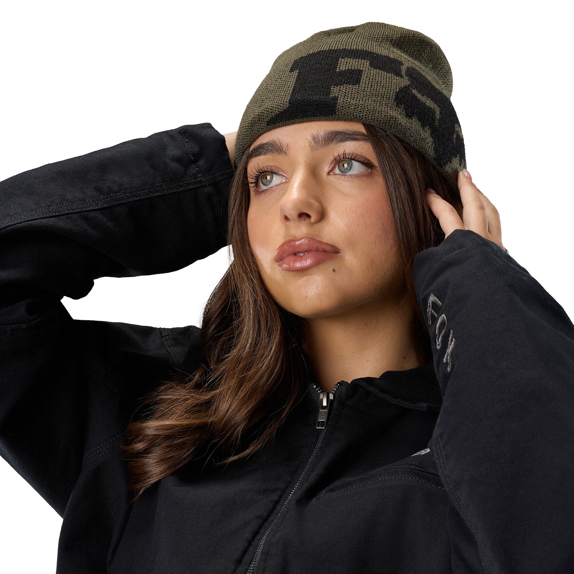 FOX Racing Mens Cap - F HEAD X JACQUARD (Olive Green)