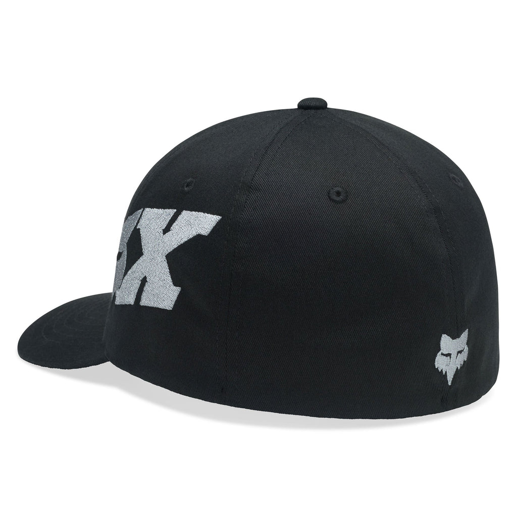 FOX Racing Mens Cap - FOX HEAD X Flexfit Hat (Black)