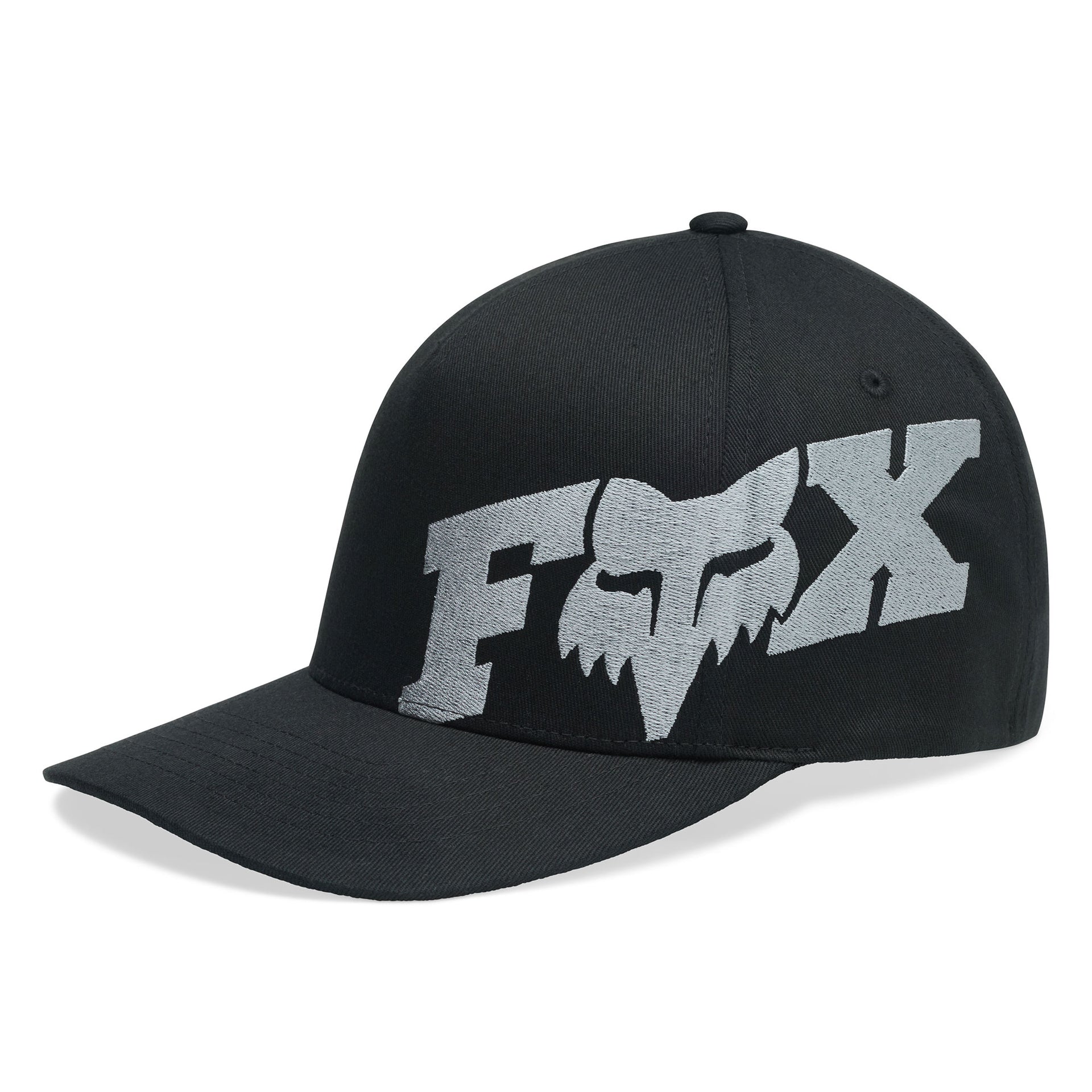 FOX Racing Mens Cap - FOX HEAD X Flexfit Hat (Black)
