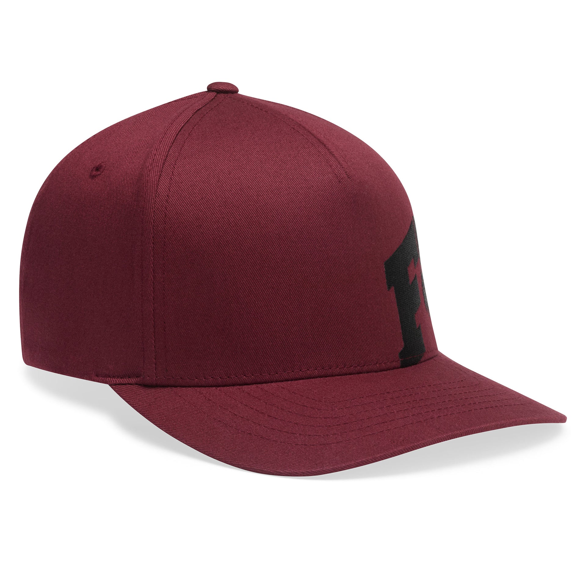 FOX Racing Mens Cap - FOX HEAD X Flexfit Hat (Dark Maroon)