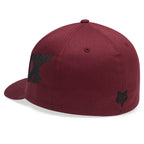 FOX Racing Mens Cap - FOX HEAD X Flexfit Hat (Dark Maroon)