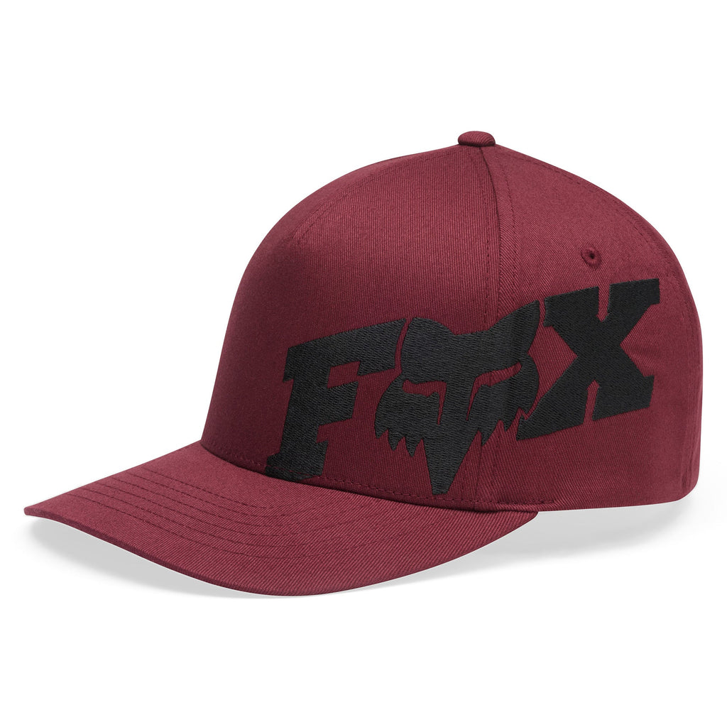 FOX Racing Mens Cap - FOX HEAD X Flexfit Hat (Dark Maroon)