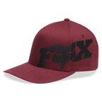 FOX Racing Mens Cap - FOX HEAD X Flexfit Hat (Dark Maroon)