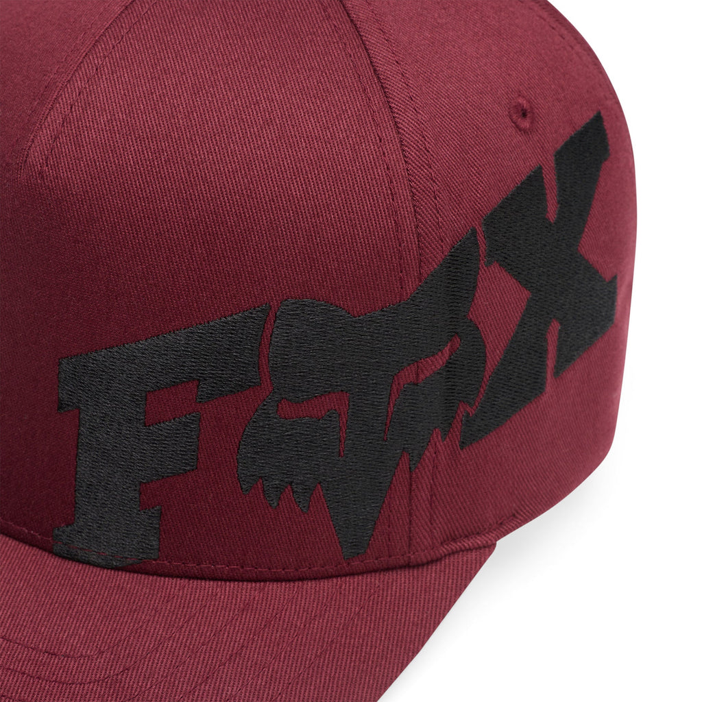 FOX Racing Mens Cap - FOX HEAD X Flexfit Hat (Dark Maroon)