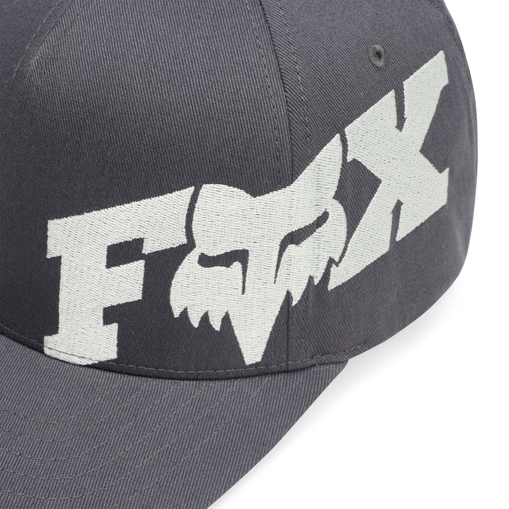 FOX Racing Mens Cap - FOX HEAD X Flexfit Hat (Dark Shadow)