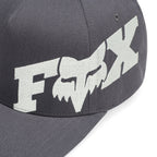 FOX Racing Mens Cap - FOX HEAD X Flexfit Hat (Dark Shadow)