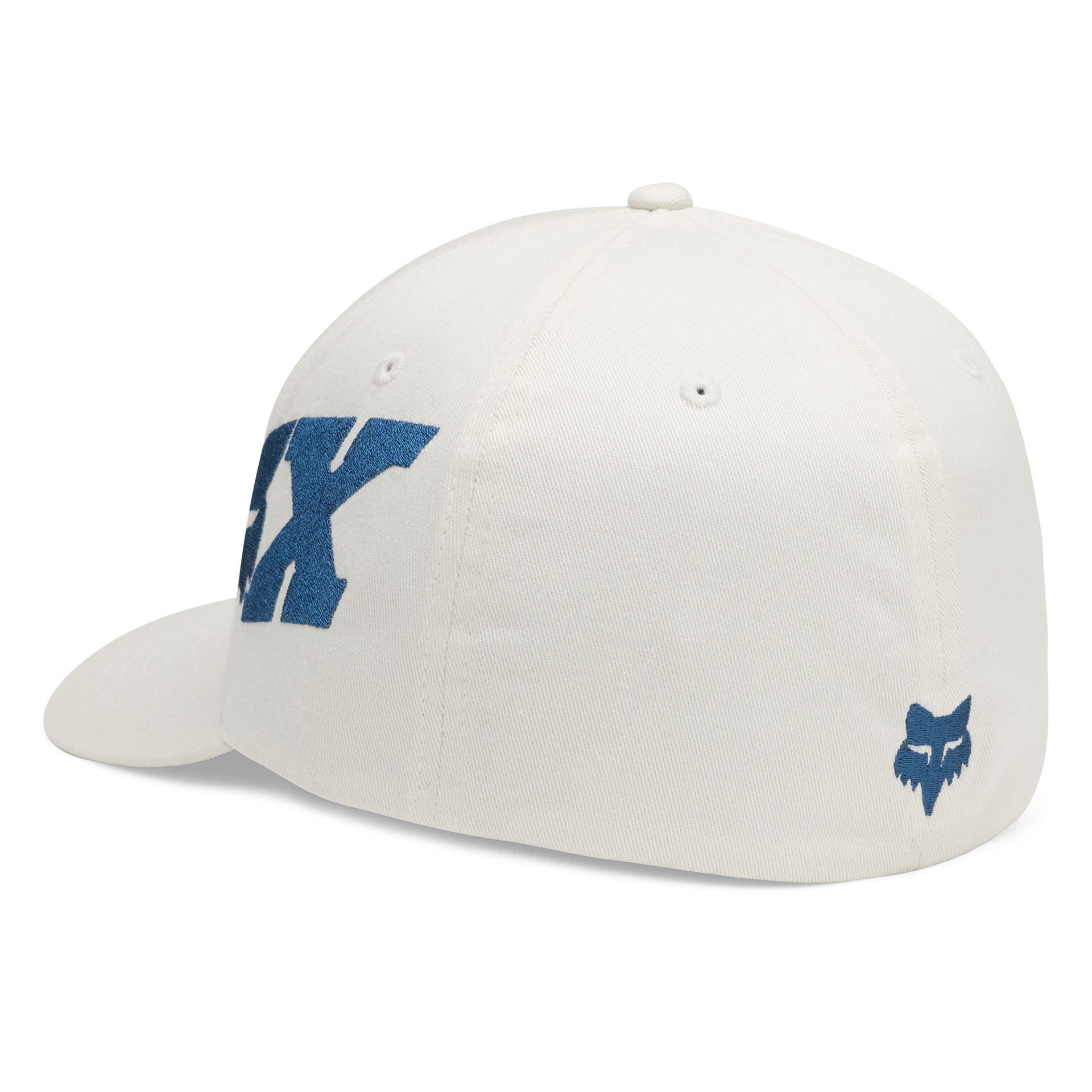 FOX Racing Mens Cap - FOX HEAD X Flexfit Hat (Pearl White)