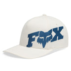 FOX Racing Mens Cap - FOX HEAD X Flexfit Hat (Pearl White)