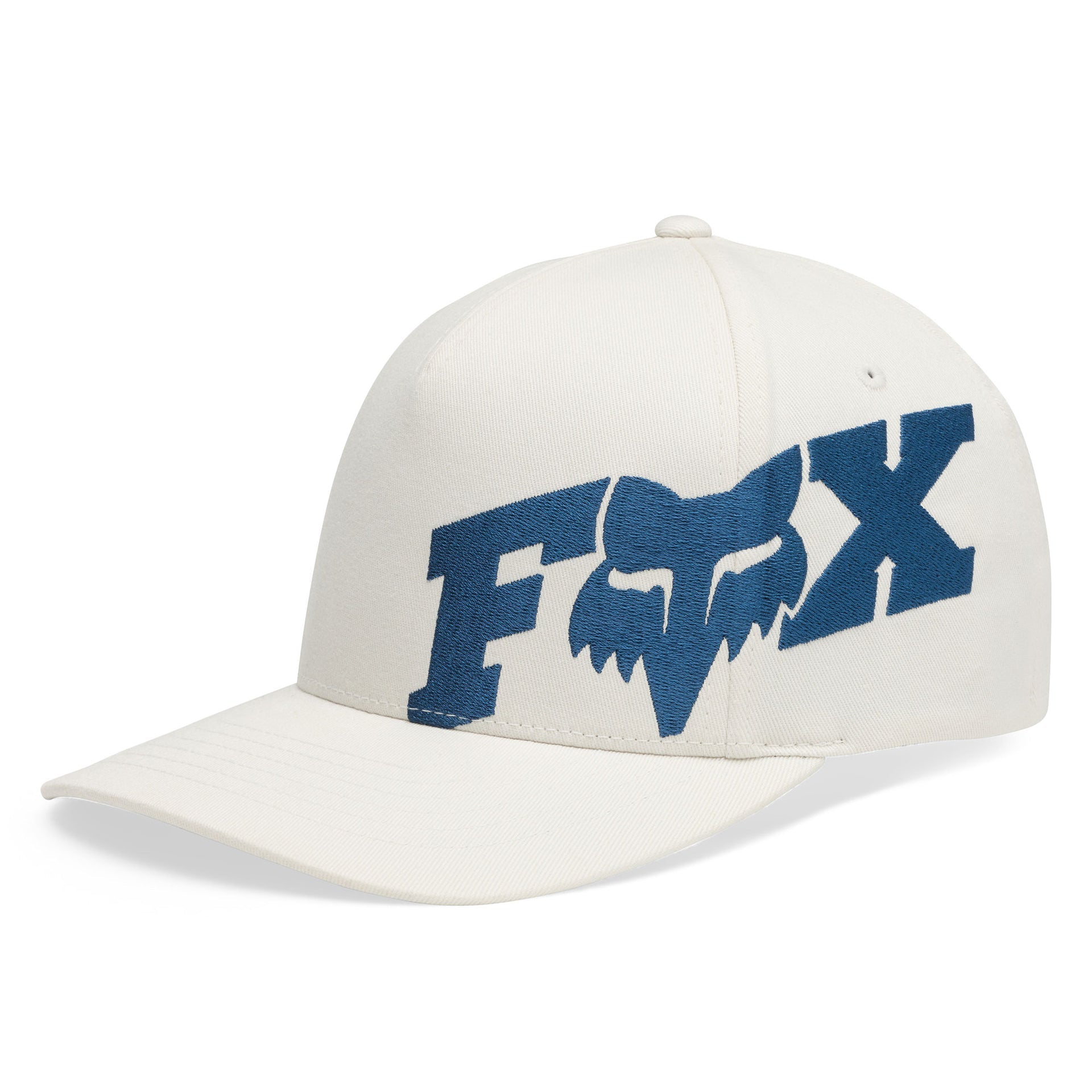 FOX Racing Mens Cap - FOX HEAD X Flexfit Hat (Pearl White)