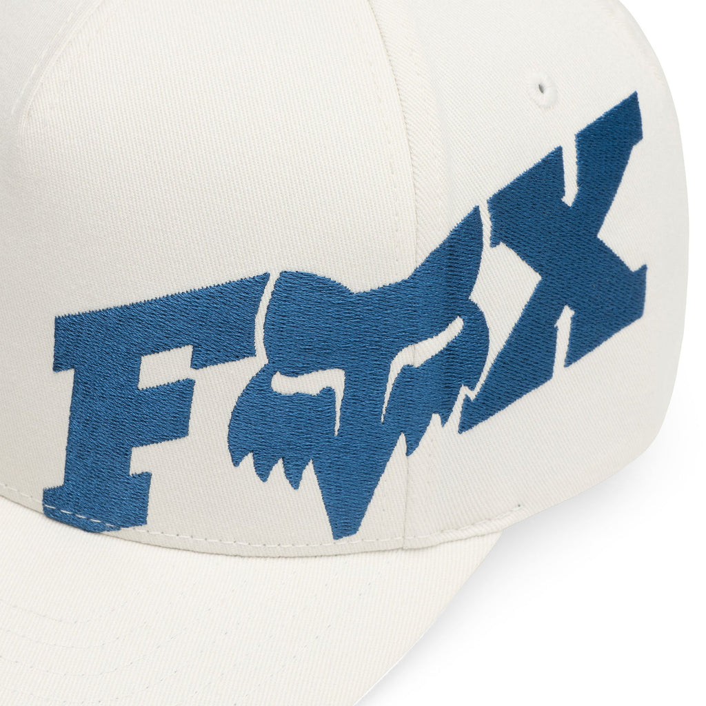 FOX Racing Mens Cap - FOX HEAD X Flexfit Hat (Pearl White)
