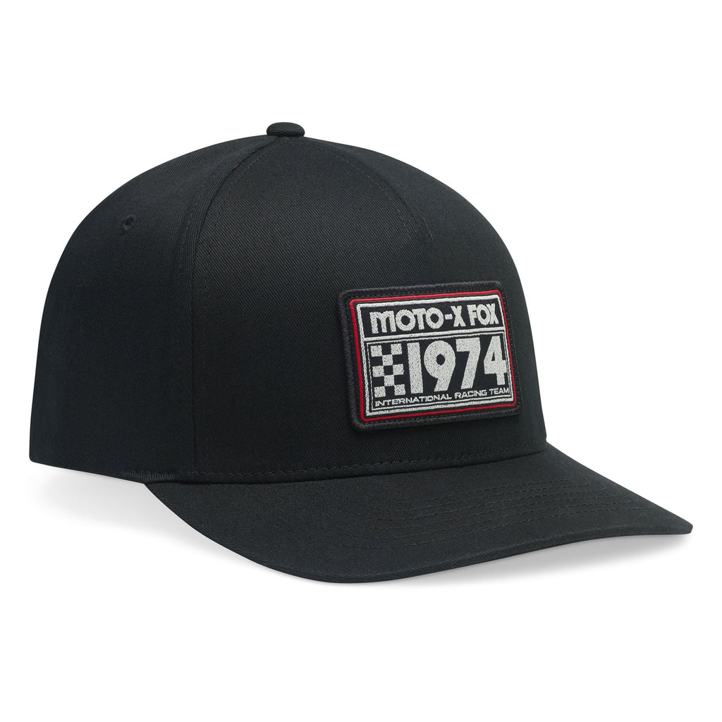 FOX Racing Mens Cap - 1974 Flexfit Hat (Black)