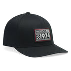 FOX Racing Mens Cap - 1974 Flexfit Hat (Black)