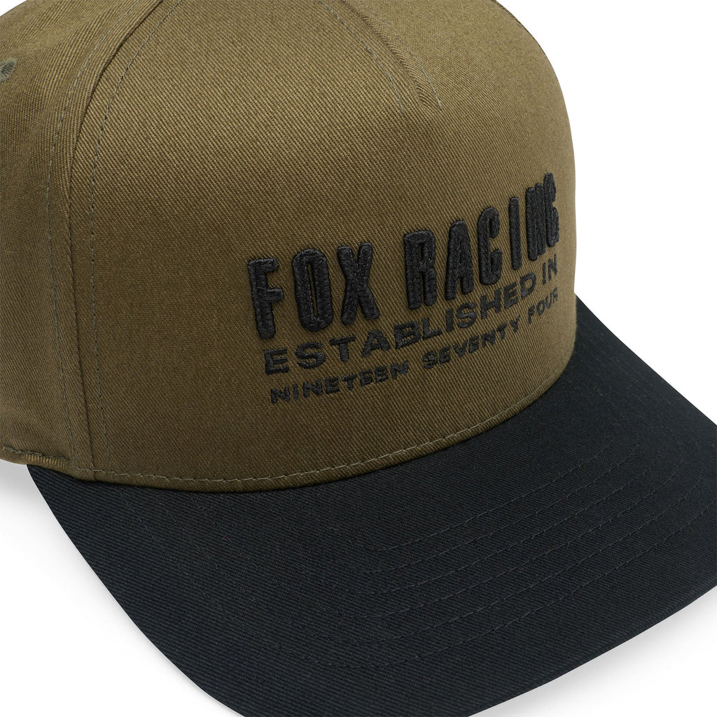 FOX Racing Mens Cap - WARPED Snapback Trucker OLIVE GREEN