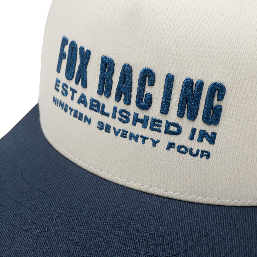 FOX Racing Mens Cap - WARPED Snapback Trucker PEARL WHITE