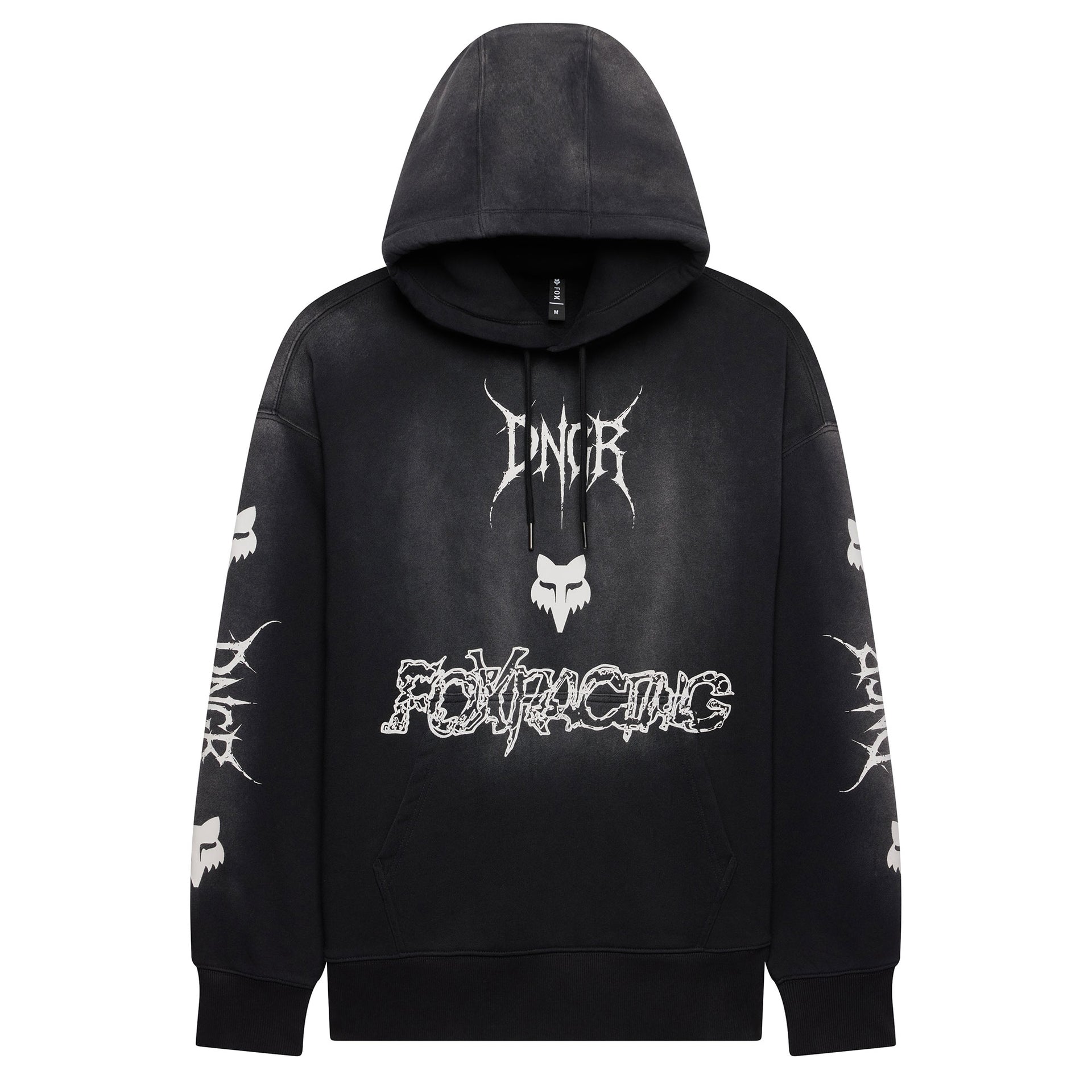 FOX Racing Mens Hoodie - DNGR Heavy Weight Fleece Pullover (Black)