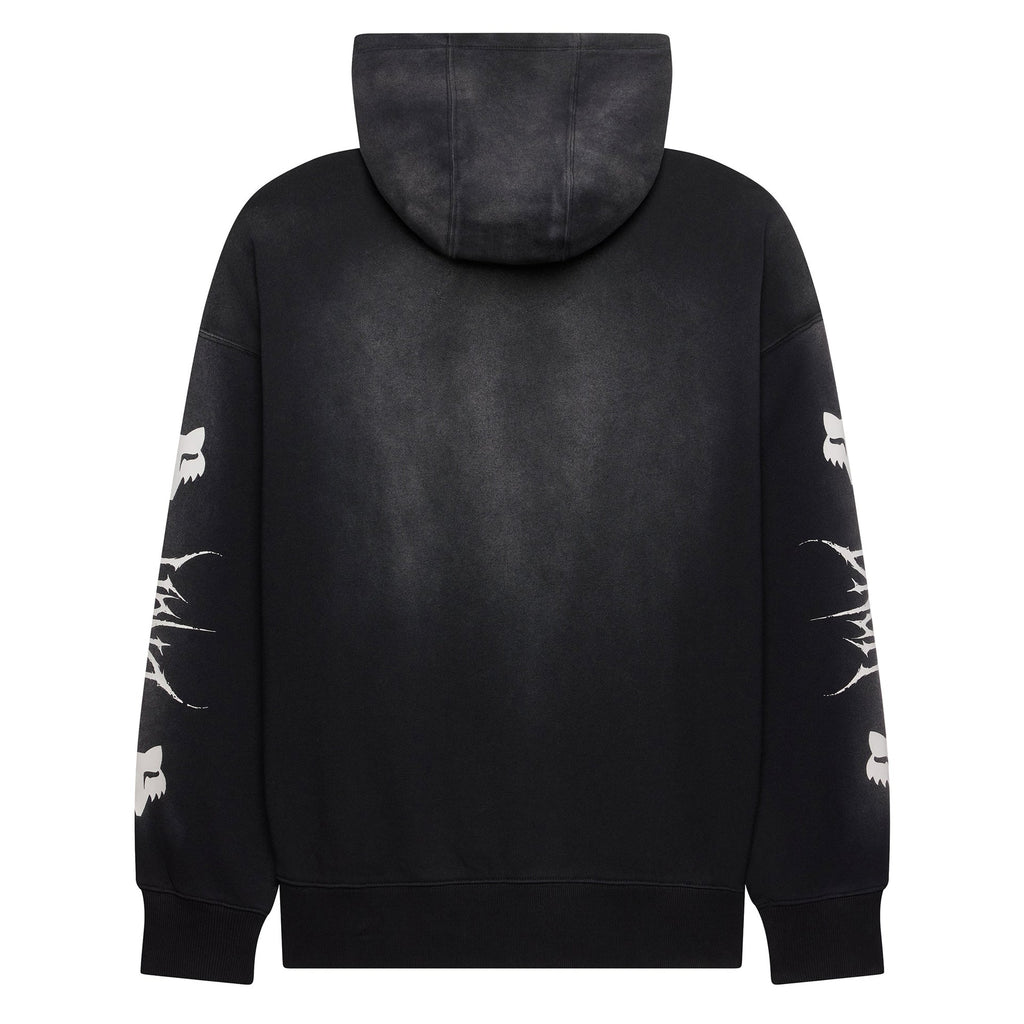 FOX Racing Mens Hoodie - DNGR Heavy Weight Fleece Pullover (Black)