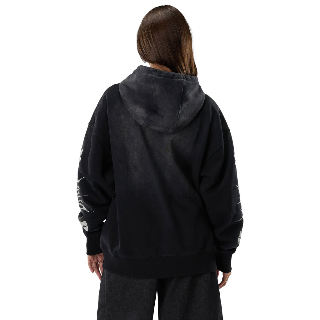 FOX Racing Mens Hoodie - DNGR Heavy Weight Fleece Pullover (Black)