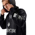 FOX Racing Mens Hoodie - DNGR Heavy Weight Fleece Pullover (Black)