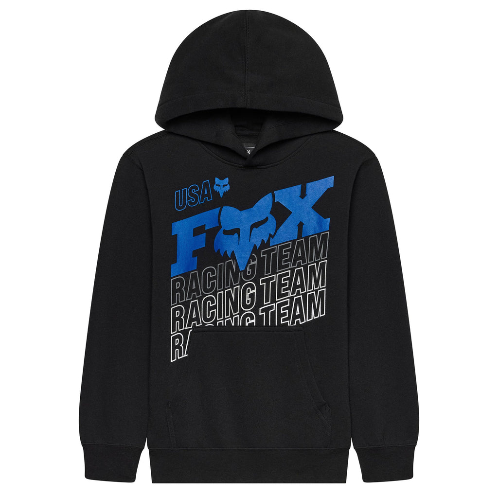 FOX Racing Youth Hoodie - COLDPRESS Fleece Pullover (Black)