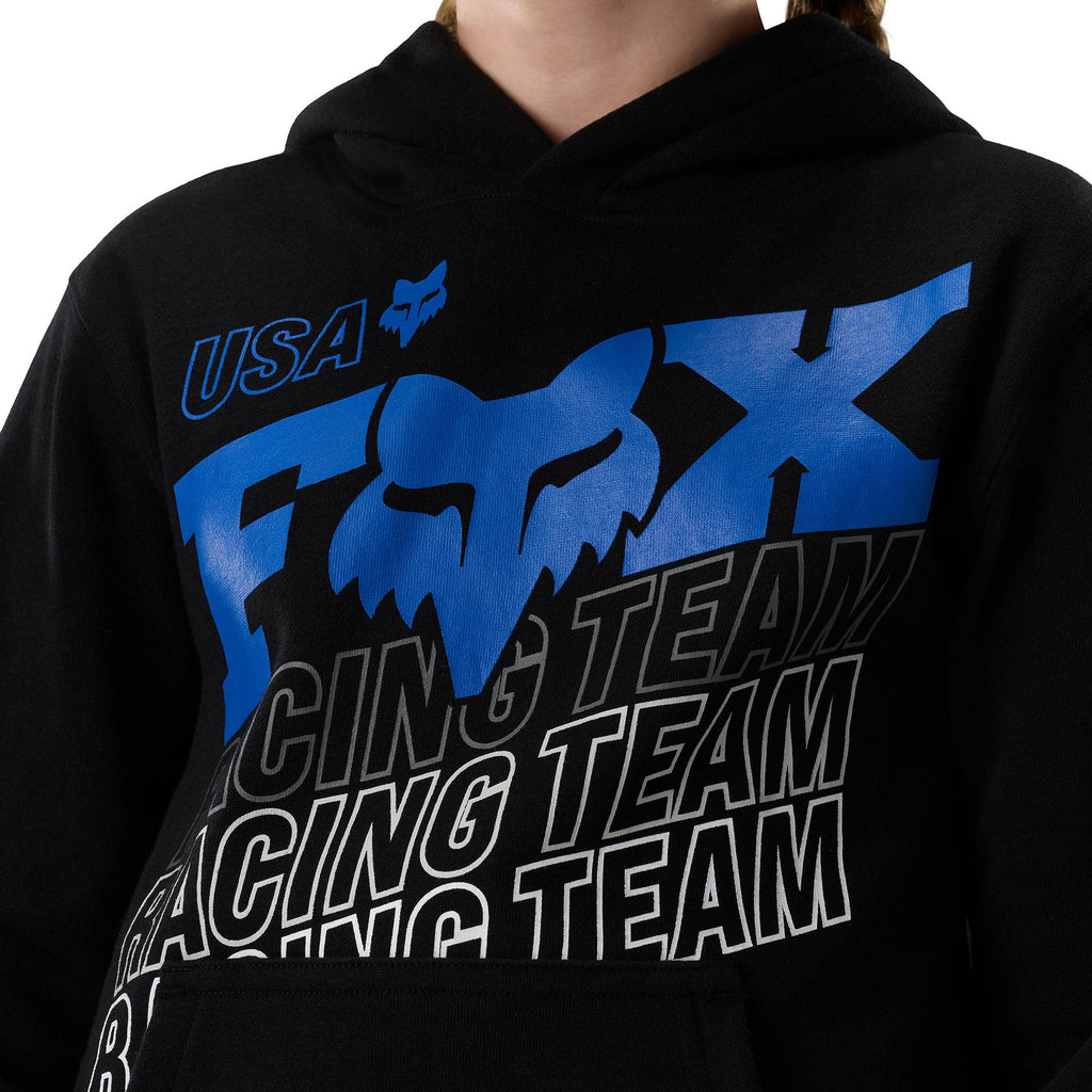 FOX Racing Youth Hoodie - COLDPRESS Fleece Pullover (Black)