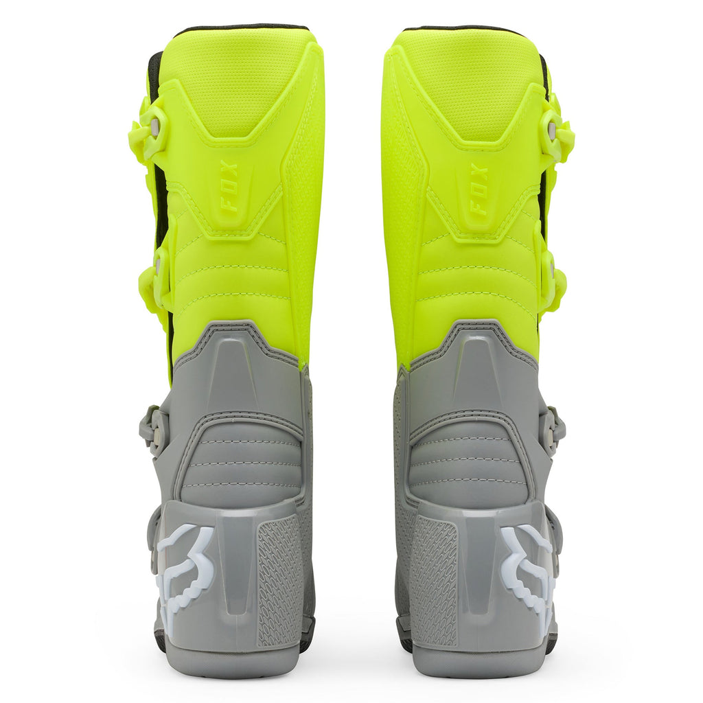 FOX Racing COMP Motocross Boots (Yellow/Grey)