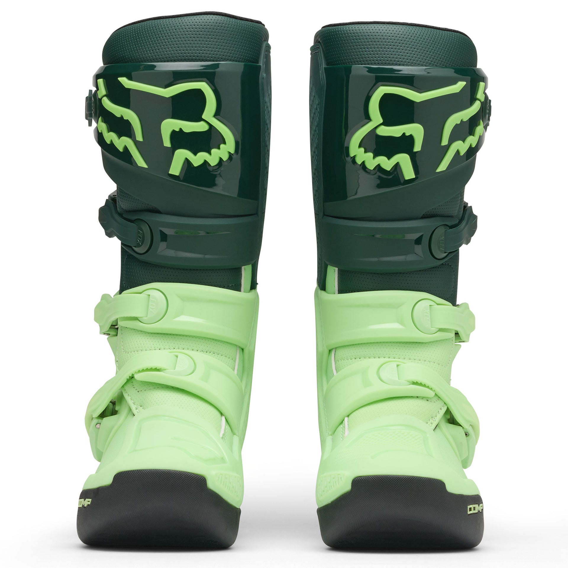 FOX Racing Youth COMP MX Boots (Melon/Kiwi)
