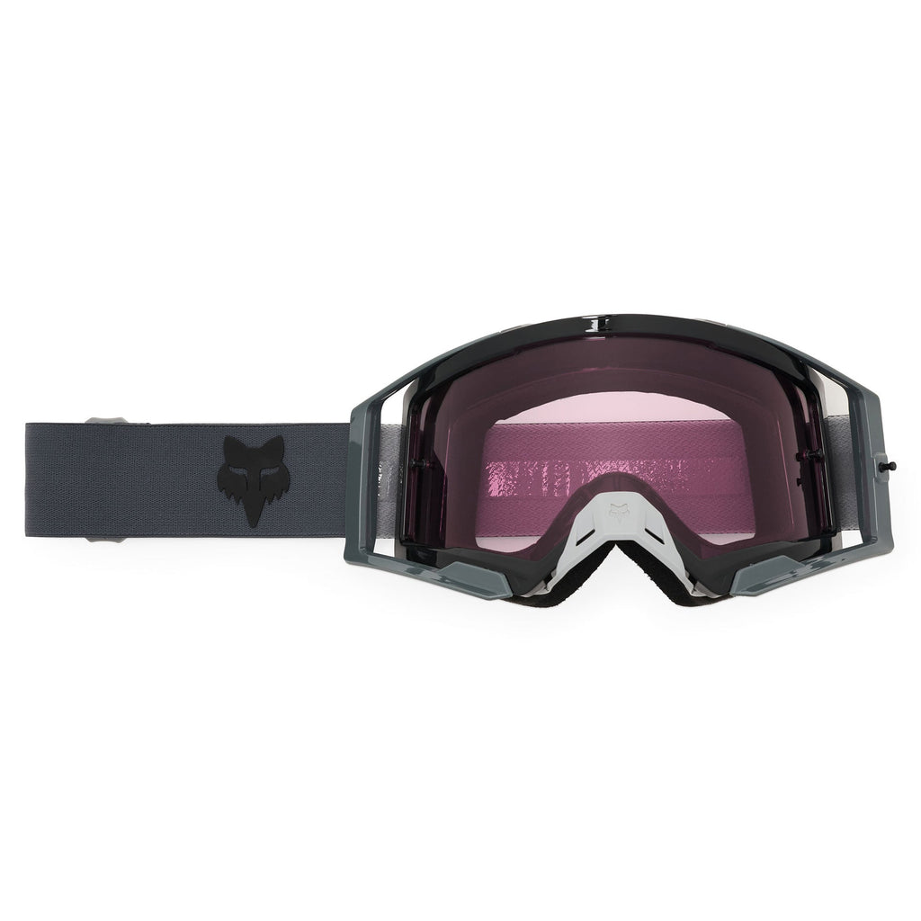 FOX Racing AIRSPACE V3 CORE MX Goggles (Grey) Mirror Purple Lens