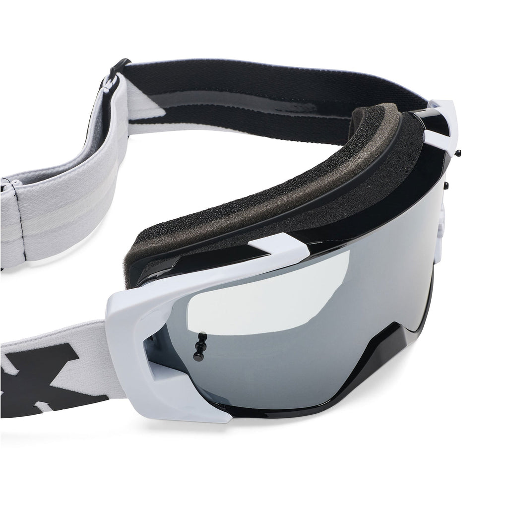 FOX Racing VUE CORE MX Goggles (Black/White) Mirror Silver Lens