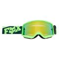 FOX Racing MAIN V3 RAID MX Goggles (Melon) Mirror Green Lens