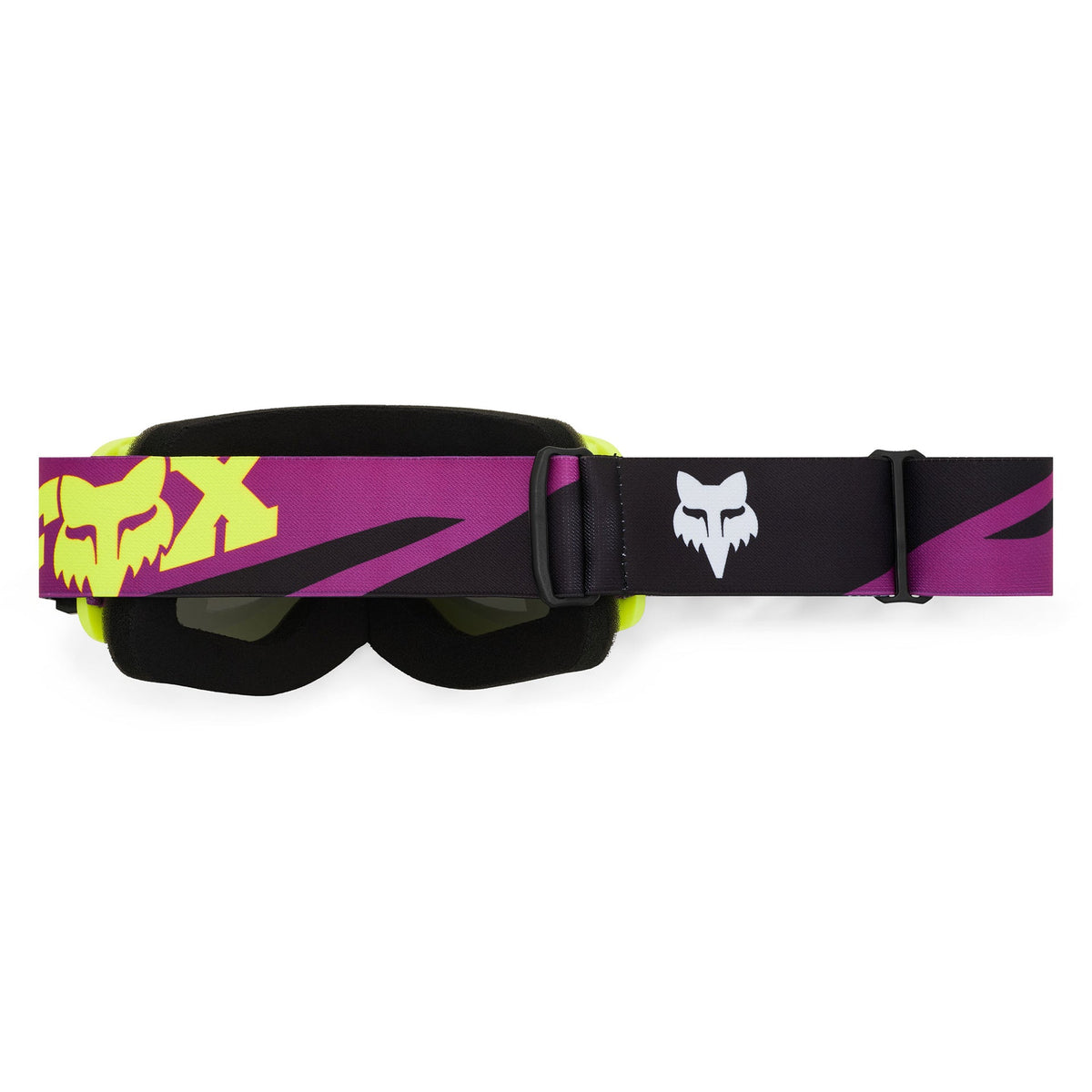 FOX Racing Youth MAIN RAID MX Goggles (Purple Lava/Yellow) Mirror Silver Lens