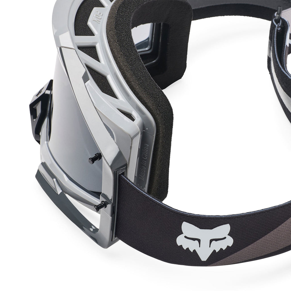 FOX Racing AIRSPACE V3 FOUNDRY MX Goggles (Black/Grey) Mirror Silver Lens