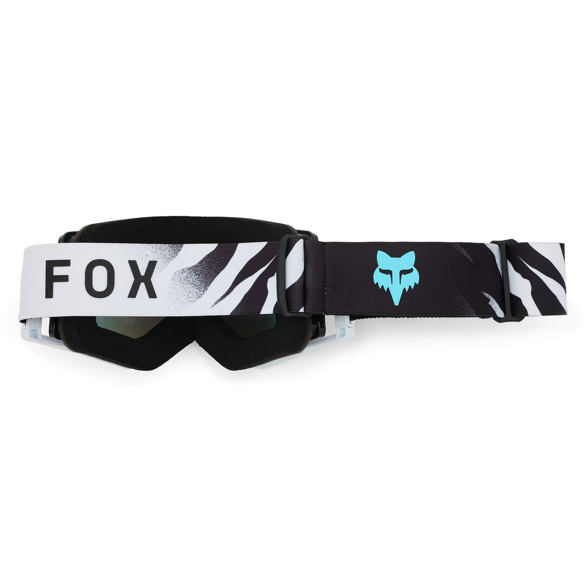 FOX Racing AIRSPACE V3 CLUTCH MX Goggles (White/Black) Mirror Blue Lens