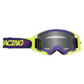 FOX Racing AIRSPACE V3 TEMPER MX Goggles (Grape/Yellow) Mirror Silver Lens