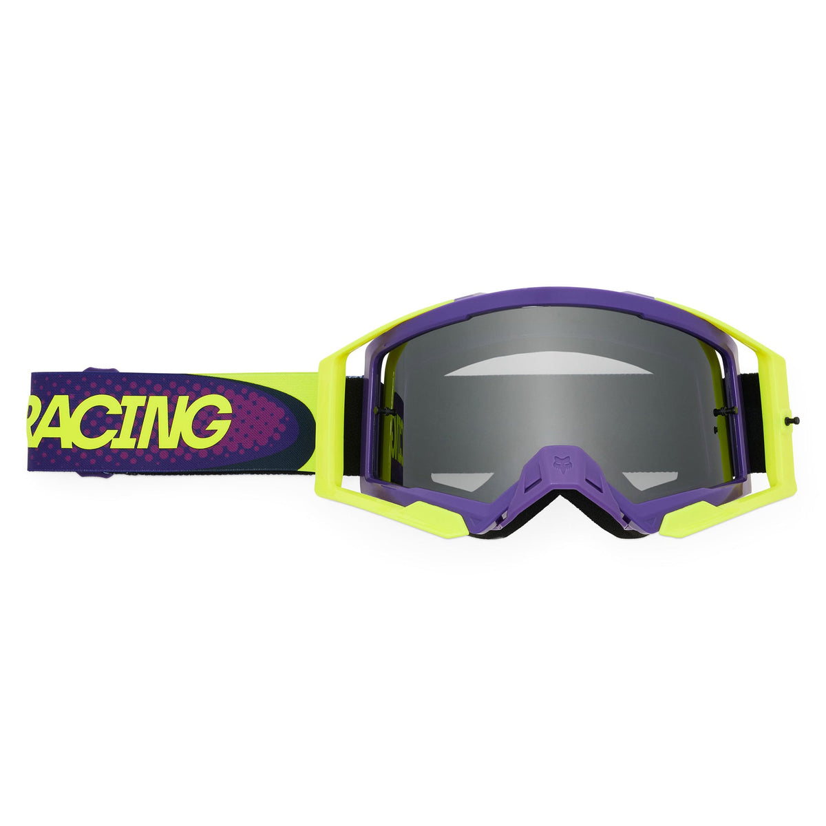 FOX Racing AIRSPACE V3 TEMPER MX Goggles (Grape/Yellow) Mirror Silver Lens