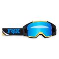 FOX Racing VUE ARC MX Goggles (Black/Yellow) Mirror Blue Lens