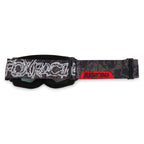 FOX Racing MAIN V3 ABYSS MX Goggles (Black) Mirror Red Lens