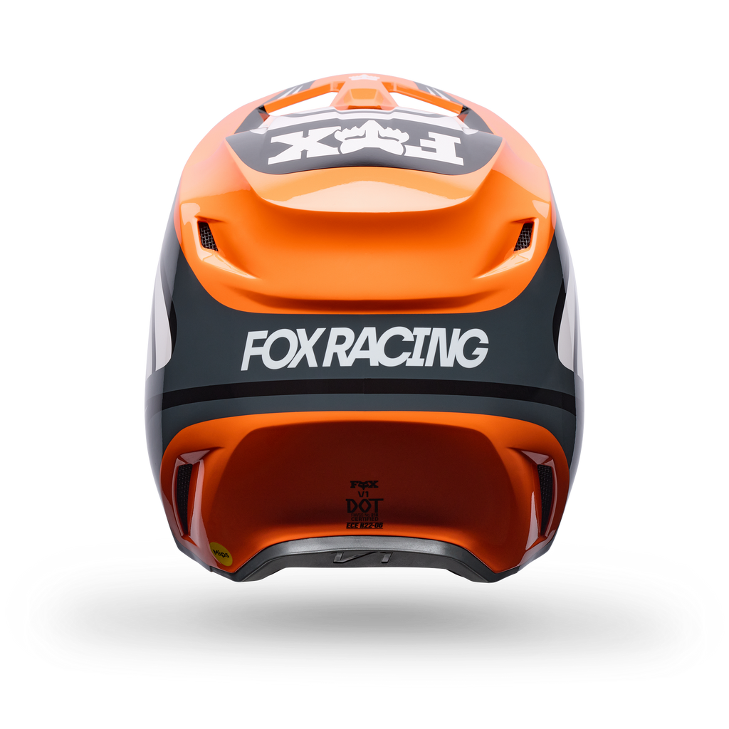 FOX Racing Youth V1 DRAFT MX Helmet (Orange/Black/White)