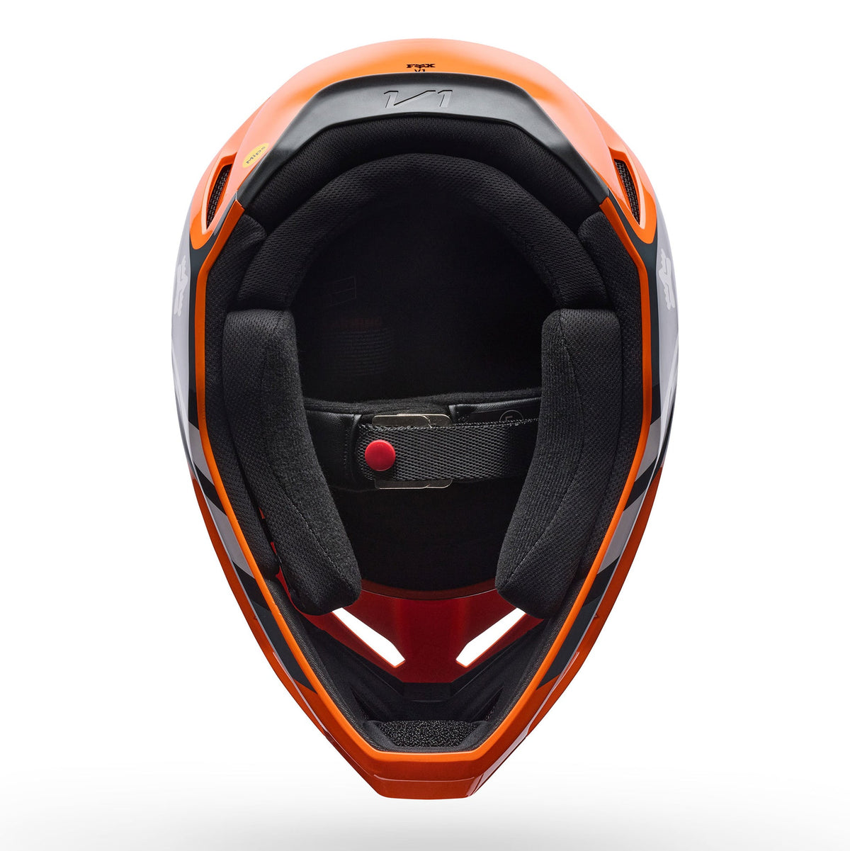 FOX Racing V1 MIPS DRAFT MX Helmet (Orange/Grey/White)