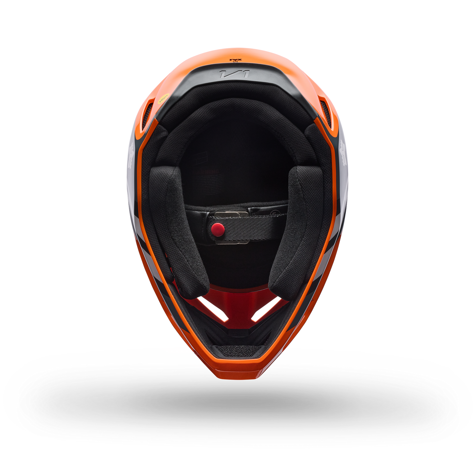 FOX Racing Youth V1 DRAFT MX Helmet (Orange/Black/White)
