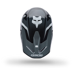 FOX Racing Youth V1 FRAME MX Helmet (Black/Grey/White)