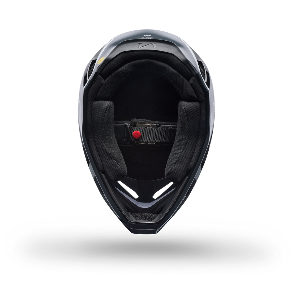 FOX Racing Youth V1 FRAME MX Helmet (Black/Grey/White)